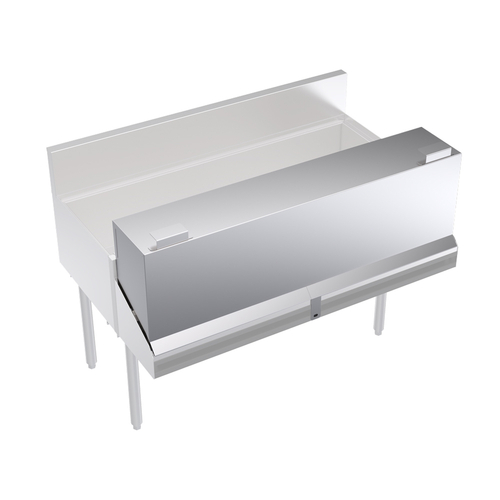 Krowne Metal Corporation KR-DC46 Upgrade Locking Cover for Double Speedrail 46W Stainless Steel Construction