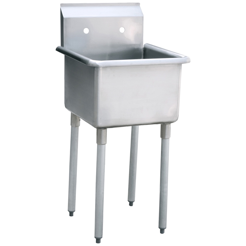 Atosa USA MRS-1-MOP MixRite Compartment Mop Sink 21W x 21-1/2D x 44-1/2H 18 ga Stainless Steel