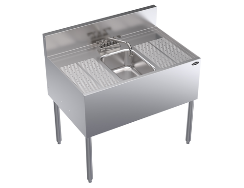 Krowne Metal Corporation KR24-31C Royal Series Underbar Sink Unit 36W x 24D One Compartment NSF Certified