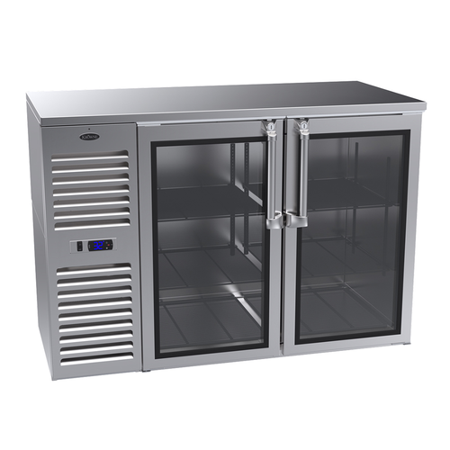 Krowne Metal Corporation NS52 Narrow Door Refrigerated Back Bar Storage Cabinet 52W x 24D Stainless Steel
