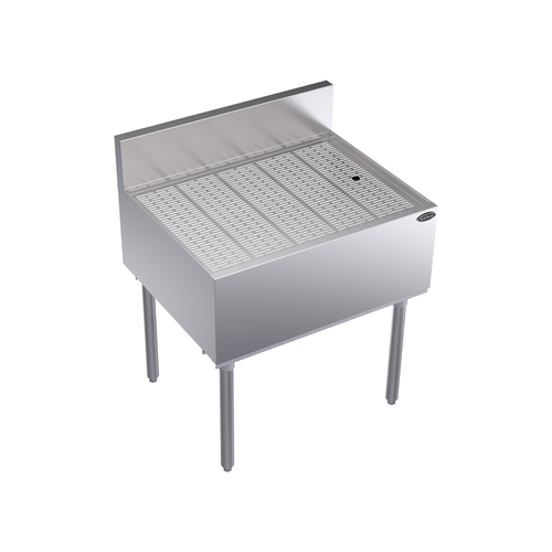 Krowne Metal Corporation KR24-GS30 Royal Series Underbar Drainboard 30W x 24D Stainless Steel NSF