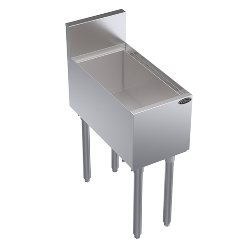 Krowne Metal Corporation KR24-12 Royal Series Underbar Bottle Storage Ice Bin 12W x 24D 42lb Capacity NSF