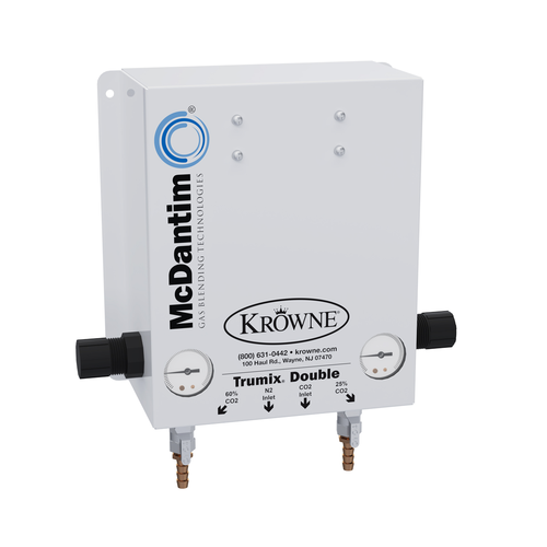 Krowne Metal Corporation KGB-1D Gas Blender Double Blending Wall Mounted Blender 55CO245N 25CO375N