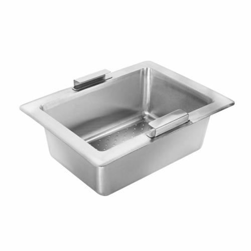 Krowne Metal Corporation 30-152 Perforated Drain Basket for Bar Sink Stainless Steel Handles 10x14x10 5 Inch Deep
