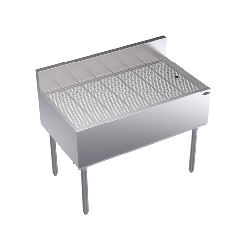 Krowne Metal Corporation KR24-GS42 Royal Series Underbar Drainboard 42W x 24D Stainless Steel NSF