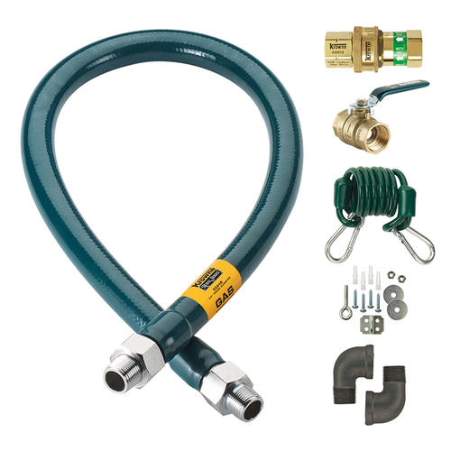 Krowne Metal Corporation M5072K Royal Series Moveable Gas Connection Kit 1/2 I D 72 long stainless steel tubing