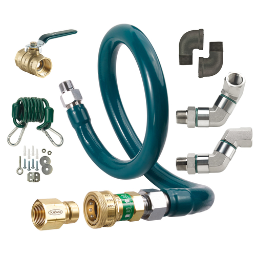 Krowne Metal Corporation M12548K10 Royal Series Moveable Gas Connection Kit 1-1/4 I D 48 long stainless steel tubing