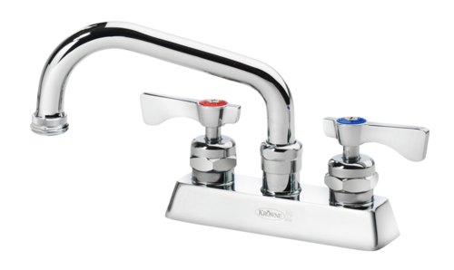 Krowne Metal Corporation 15-350L Royal Series 4 Inch Center Deck Laundry Tub Faucet 6 Inch Spout With Hose Adaptor