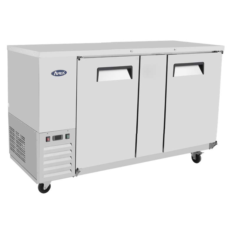Atosa USA SBB69GRAUS1 Back Bar Cooler 68 inch Two Section Stainless Steel Digital Control 18.6 cu ft Capacity