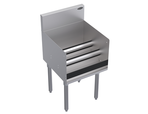 Krowne Metal Corporation KR19-18RD Royal Series Underbar Liquor Bottle Display Unit 18W x 19D Holds 15 Bottles