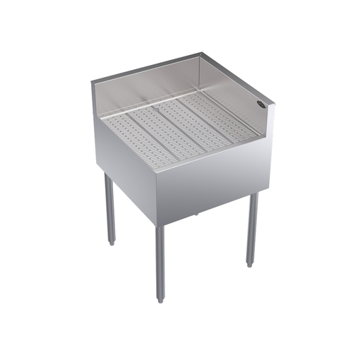 Krowne Metal Corporation KR24-C24R Royal Series Underbar Corner Drainboard 24W x 24D x 36-1/2H NSF