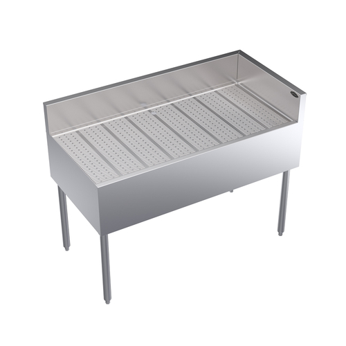 Krowne Metal Corporation KR24-C48R Royal Series Underbar Corner Drainboard 48W x 24D x 36-1/2H Stainless Steel