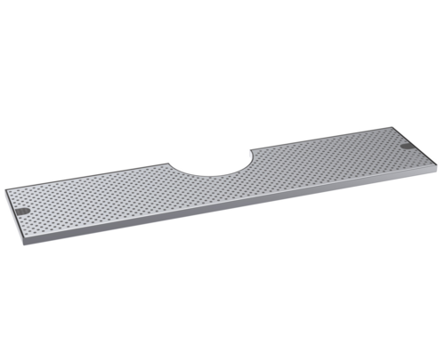 Krowne Metal Corporation KDT-10X39S Drip Tray 39W x 10D Notch for Flush Fit Brushed Stainless Steel