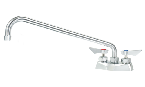 Krowne Metal Corporation DX-316 Diamond Series Faucet Deck Mount 4 Inch Centers 16 Inch Swing Spout 1.8GPM Aerator