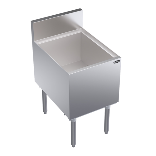 Krowne Metal Corporation KR24-18-7 Royal Series Underbar Ice Bin Cocktail Unit 69lb Capacity Stainless Steel