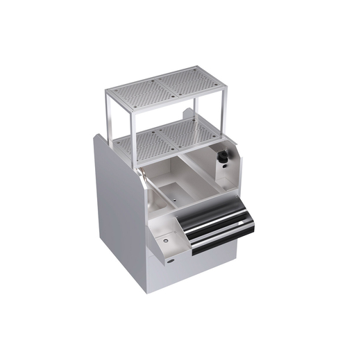 Krowne Metal Corporation KRPT-36RP-10 Royal Series Underbar Ice Bin Cocktail Station 36W x 45D x 45H NSF