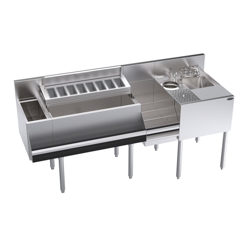 Krowne Metal Corporation KR24-MX70 Royal Series Speed Station 70W x 24D 36-1/2H Stainless Steel NSF