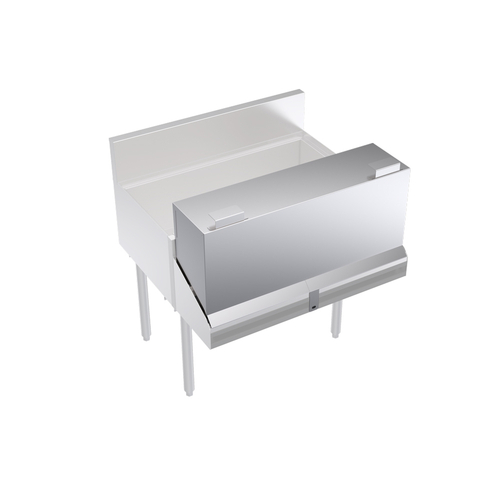 Krowne Metal Corporation KR-DC32 Upgrade Locking Cover for Double Speedrail 32W Stainless Steel Construction