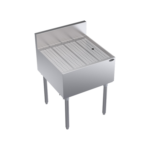 Krowne Metal Corporation KR24-GS24 Royal Series Underbar Drainboard 24W x 24D Stainless Steel NSF