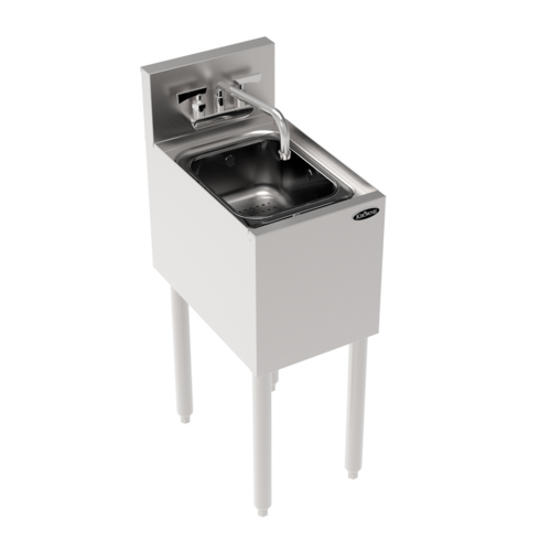 Krowne Metal Corporation KR19-12DS Royal Series Underbar Dump Sink Freestanding 12W x 19D x 36-1/2H NSF