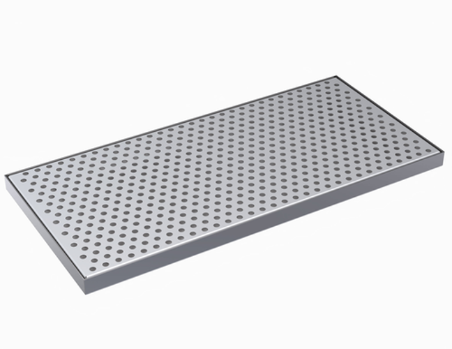 Krowne Metal Corporation KDT-8X17S Drip Tray 17W x 8D brushed stainless steel