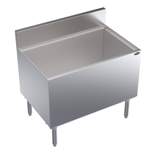 Krowne Metal Corporation KR24-36DP-10 Royal Series Underbar Ice Bin Cocktail Unit 36W x 24D 183lb Capacity NSF