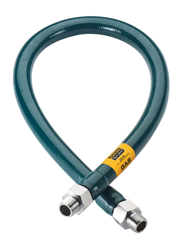 Krowne Metal Corporation M12536 Royal Series Gas Hose 1-1/4 I.D. 36 long stainless steel tubing with green coating
