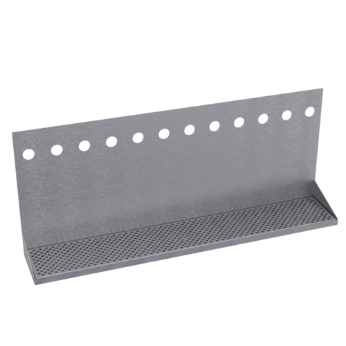 Krowne Metal Corporation KHT-36S Hanging Tray 36 Inch Brushed Stainless Steel for Twelve Faucet Towers