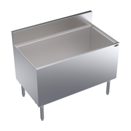 Krowne Metal Corporation KR24-42DP-10 Royal Series Underbar Ice Bin Cocktail Unit 42W x 24D 212lb Capacity NSF
