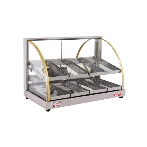 Skyfood Equipment FWDE2-25 Heated Deli Display Case Countertop Full Service with Thermostatic Controls 24-3/4W Economy Line Design