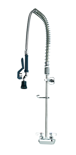 Krowne Metal Corporation 17-124WL Royal Series Pre-Rinse Assembly Wall Mount 35H 15 Overhang 4 Center Ceramic Valves