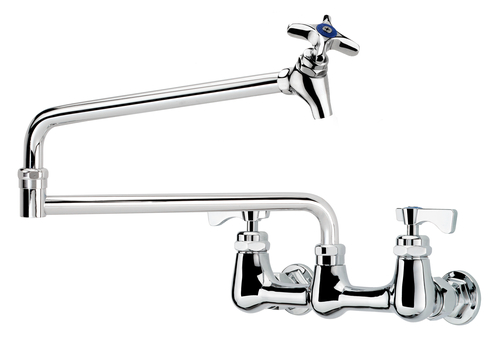 Krowne Metal Corporation 16-253L Royal Series Pot Filler Faucet Wall Mount 8 Inch Centers 24 Inch Spout