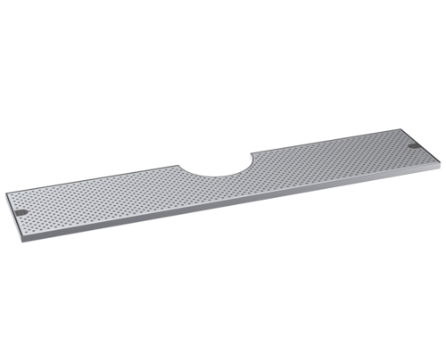 Krowne Metal Corporation KDT-10X45S Drip Tray 45W x 10D with Notch to Sit Flush with Tower Brushed Stainless Steel