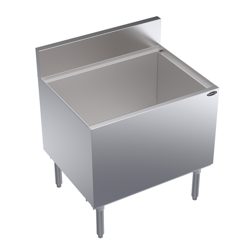 Krowne Metal Corporation KR24-30DP-10 Royal Series Underbar Ice Bin Cocktail Unit 30W x 24D 153lb Capacity NSF