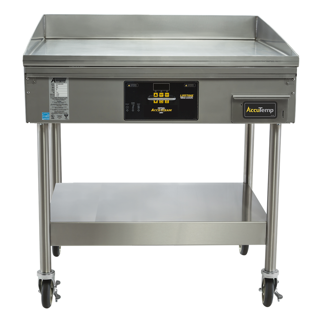 AccuTemp EGF2403B4850-S2 Electric, 48" width, B Depth Stand-Mounted Griddle
