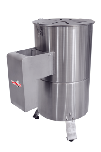 Skyfood Equipment EL-10 Electric Potato Peeler Table Style 22 lb Capacity 350 lbs Hour Production Stainless Steel Construction