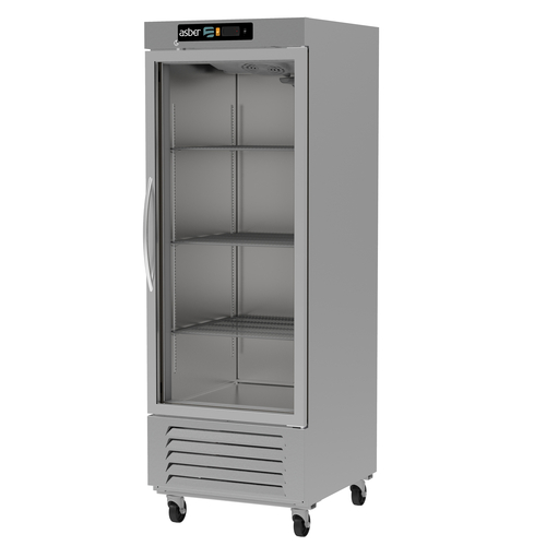 Asber USA ARR-23-1G-H: 23 Cu. Ft. Reach-In Refrigerator with Digital Control and Self-Contained Refrigeration