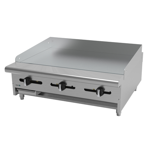 Asber USA AEMG-36: 36" Gas Countertop Griddle with 72,000 BTU Power