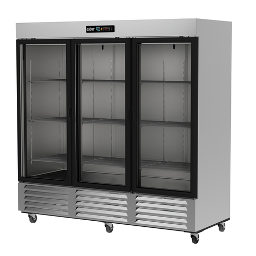 Asber USA ARR-72-3G-H: 72 cu. ft. Reach-In Refrigerator with Enhanced Refrigeration