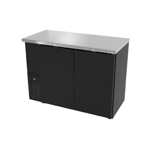 Asber USA Slim Line ABBC-24-60 Back Bar Cooler: Two-Section, 390 Can Capacity