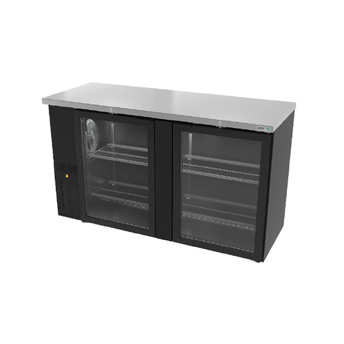 Asber USA ABBC-24-60G: 62" Slim Line Back Bar Cooler with Self-Contained Refrigeration for Ultimate Beverage Storage