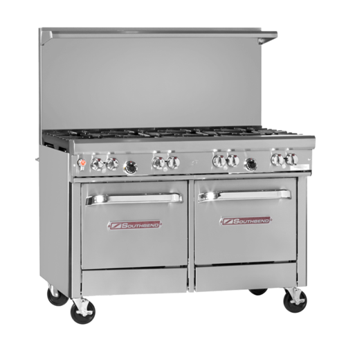 Southbend 4481AC-2TR Ultimate Restaurant Range Gas 48" 4 Non-Clog Burners 24" Griddle Convection Oven Cabinet Base