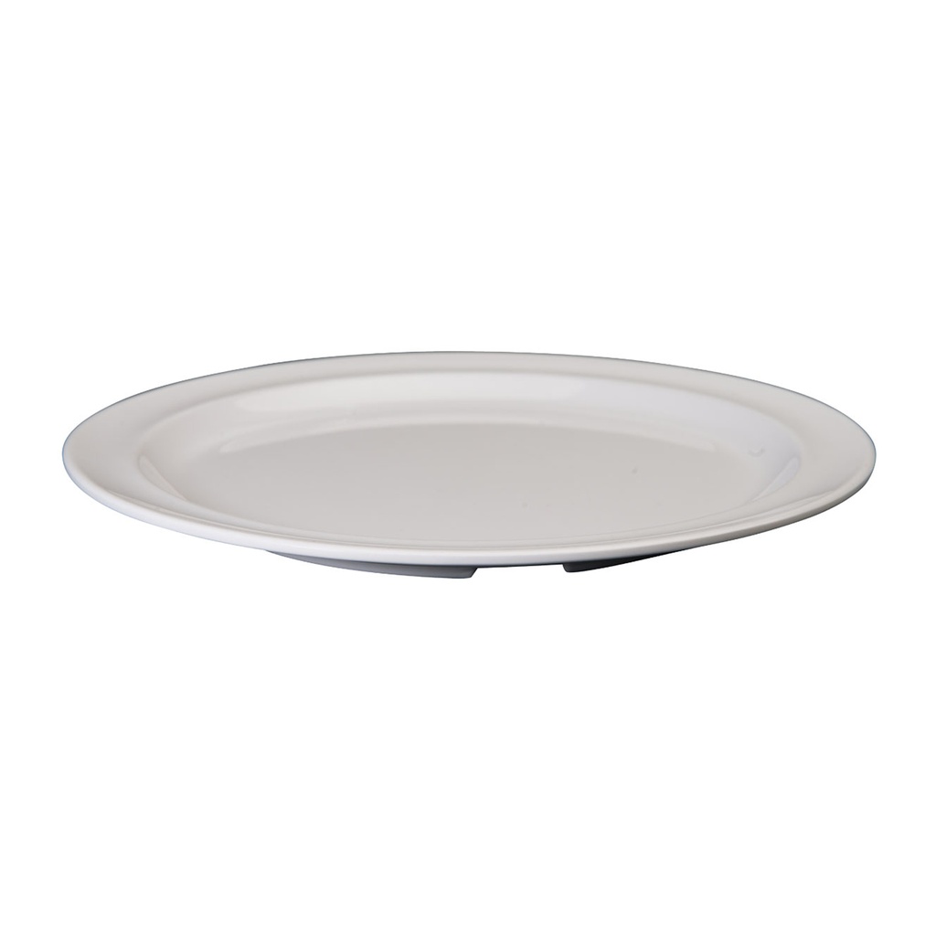 Winco MMPR-9W Plate, Plastic