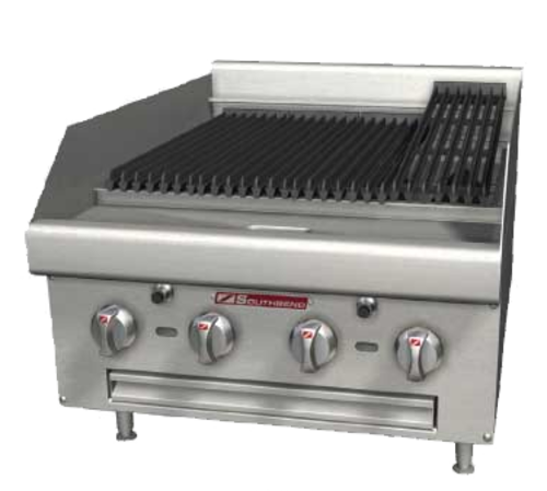 Southbend HDCL-36 Charbroiler Gas Countertop 36" Lava Rock Briquettes Stainless Steel Burners Two-Position Cooking Grid