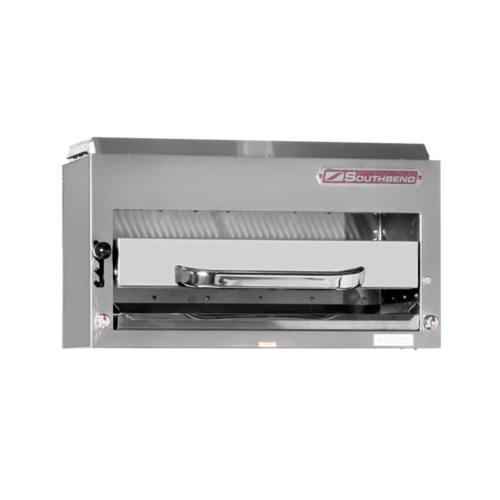 Southbend P36-NFR Platinum Compact Infrared Broiler Gas 36 Inch Riser Mount 4 Infrared Burners 5 Rack Positions 40000 BTU