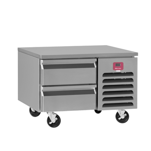 Southbend 30084SB Freezer Base Self-Contained Low Height 84 Inch 4 Self-Closing Drawers Stainless Steel Exterior 6 Inch Legs