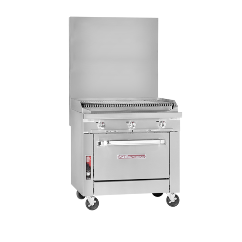 Southbend P32C-CC Platinum Heavy Duty Range Gas 32" Charbroiler Cast Iron Grates Manual Controls Cabinet Base