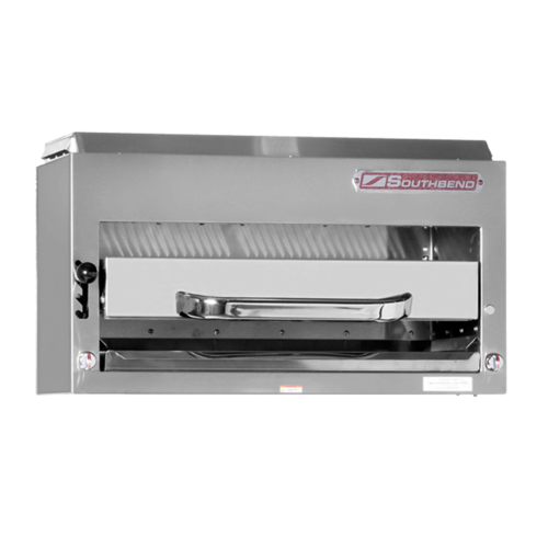 Southbend P48-RAD Platinum Compact Radiant Broiler Gas 48 Inch Riser Mount 6 Burners 5 Rack Positions Stainless Steel