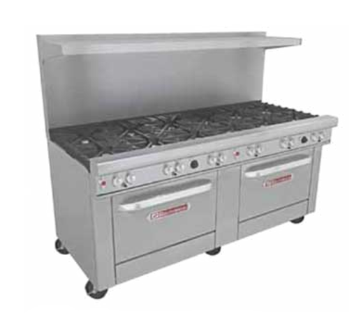 Southbend 4721AA Ultimate Restaurant Range Gas 72" 12 Non-Clog Burners 2 Convection Ovens 460000 BTU Stainless Steel