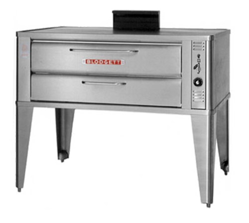 Blodgett 911P DOUBLE Pizza Oven deck-type gas 33W x 22D deck interior 2 sections 300-650F mechanical thermostat stainless steel